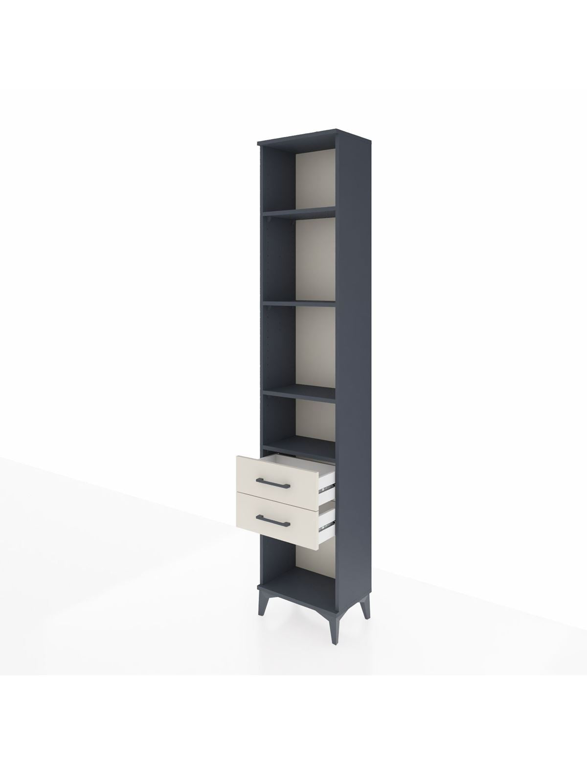 Arges Dolap 4 Raflı 2 Çekmeceli 44x30x221 - S28M042V4A