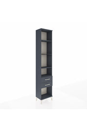 Arges Dolap 4 Raflı 2 Çekmeceli 44x30x221 Antrasit-Antrasit