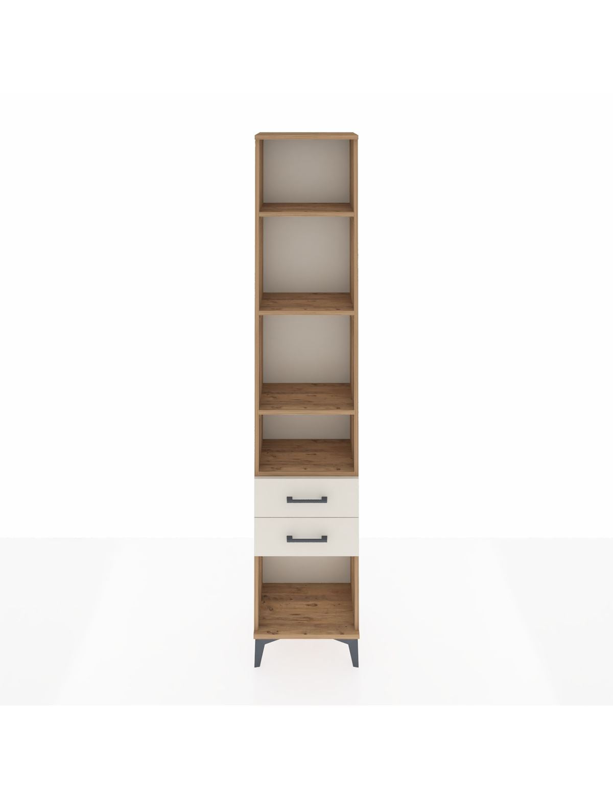 Arges Dolap 4 Raflı 2 Çekmeceli 44x30x221 Çam-Aytaşı