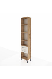 Arges Dolap 4 Raflı 2 Çekmeceli 44x30x221 Çam-Aytaşı