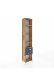 Arges Dolap 4 Raflı 2 Çekmeceli 44x30x221 Çam-Antrasit