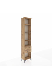 Arges Dolap 4 Raflı 2 Çekmeceli 44x30x221 Çam-Çam