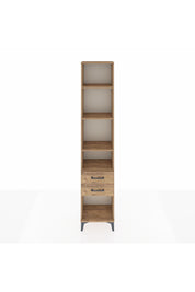 Arges Dolap 4 Raflı 2 Çekmeceli 44x30x221 Çam-Çam