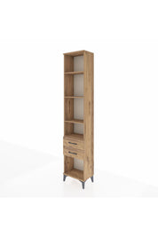 Arges Dolap 4 Raflı 2 Çekmeceli 44x30x221 Çam-Çam