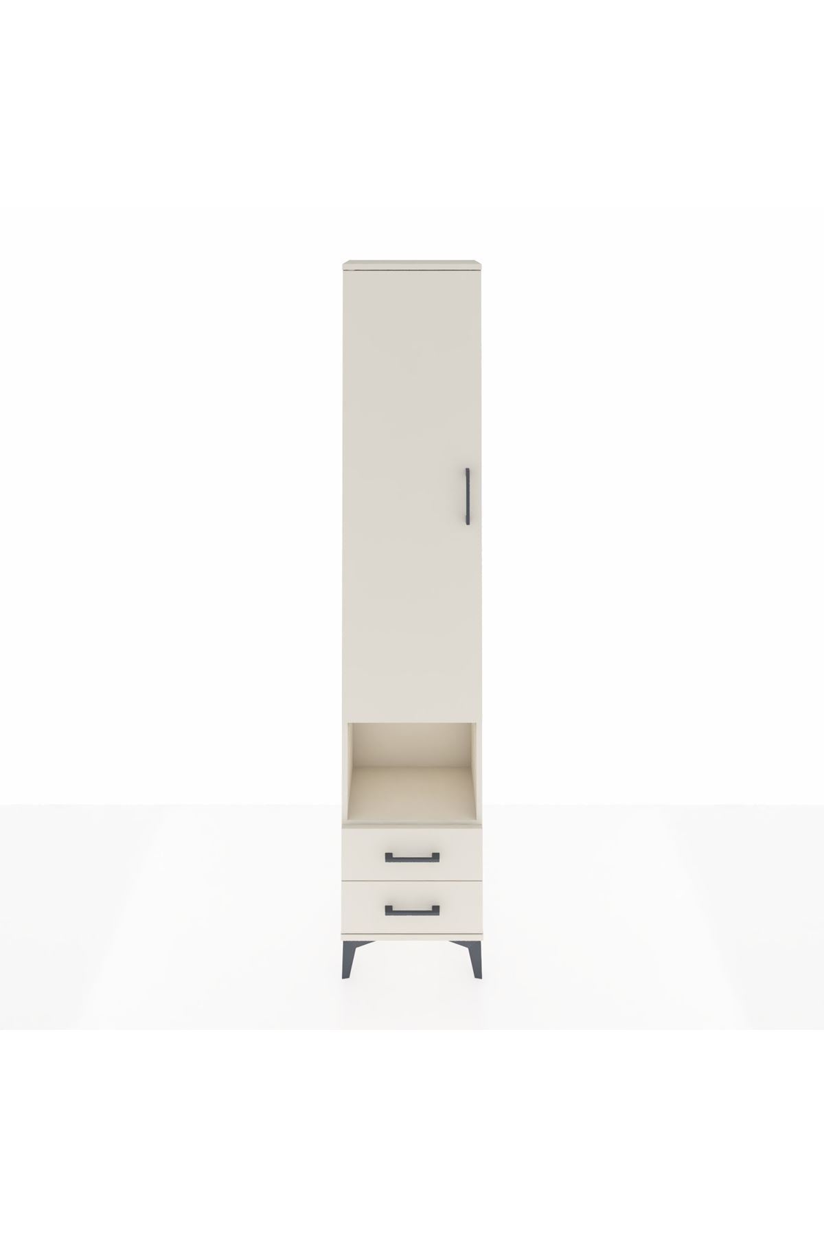 Arges Dolap 3 Raflı 2 Çekmeceli Tek Askılı 44x30x221 Aytaşı-Aytaşı