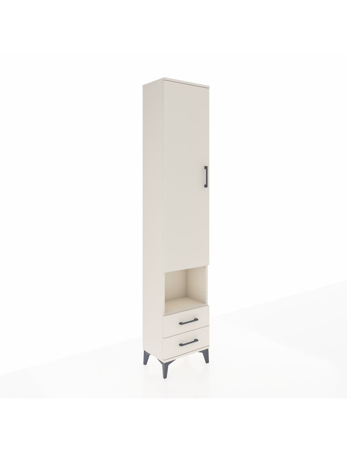 Arges Dolap 5 Raflı 2 Çekmeceli Tek Kapaklı 44x30x221 Aytaşı-Aytaşı