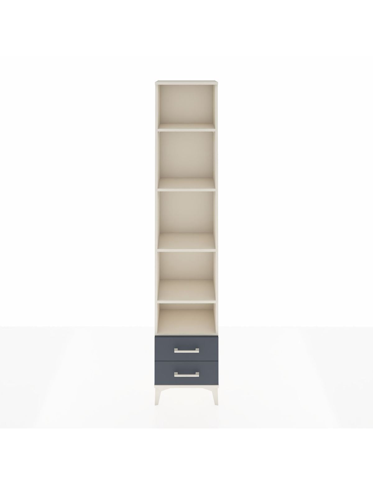 Arges Dolap 5 Raflı 2 Çekmeceli 44x30x221 Aytaşı-Antrasit