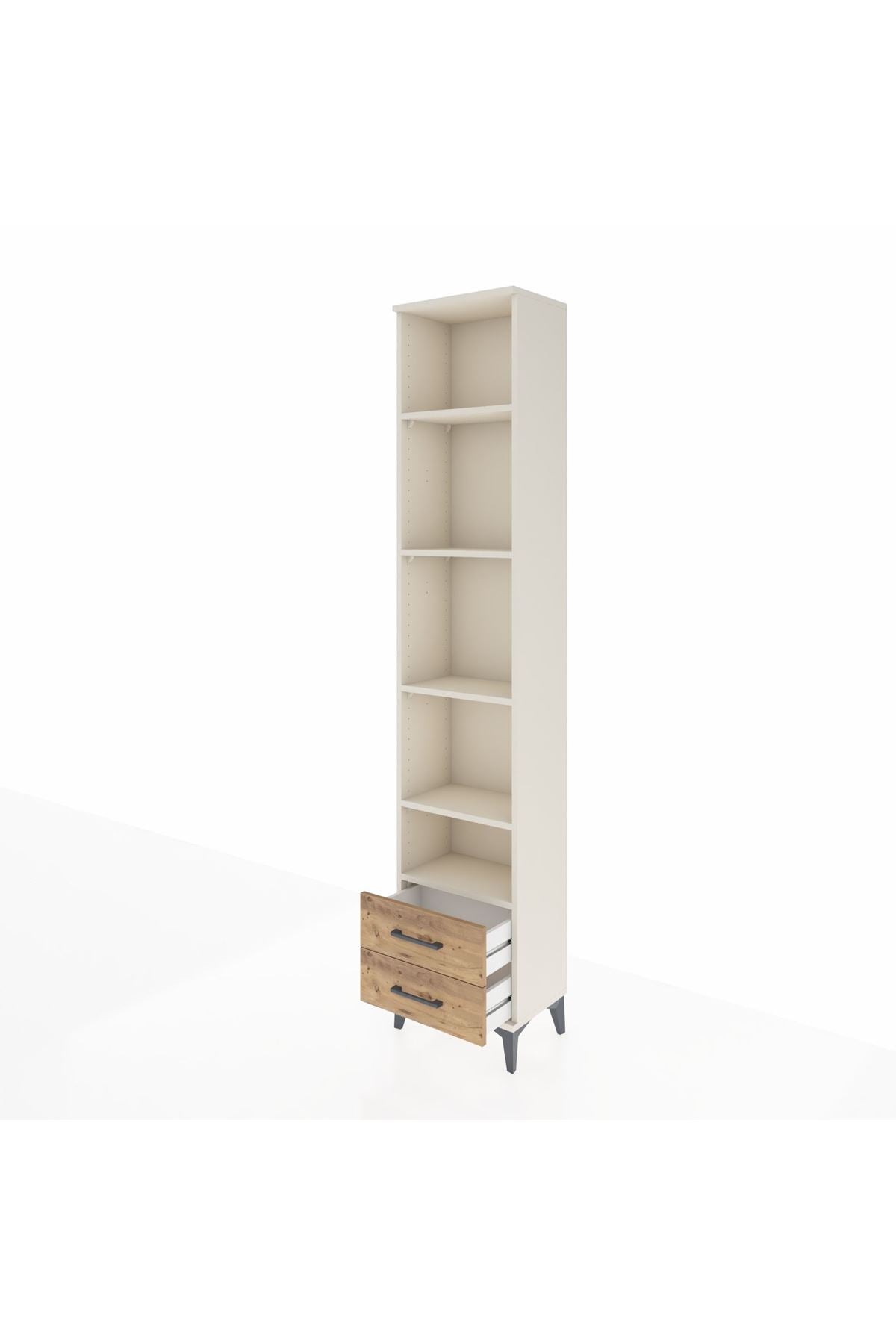 Arges Dolap 5 Raflı 2 Çekmeceli 44x30x221 Aytaşı-Çam