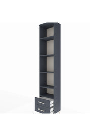 Arges Dolap 5 Raflı 2 Çekmeceli 44x30x221 Antrasit-Antrasit