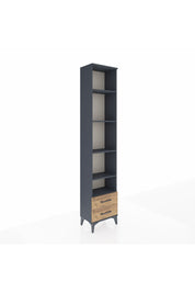 Arges Dolap 5 Raflı 2 Çekmeceli 44x30x221 Antrasit-Çam