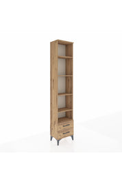 Arges Dolap 5 Raflı 2 Çekmeceli 44x30x221 Çam-Çam