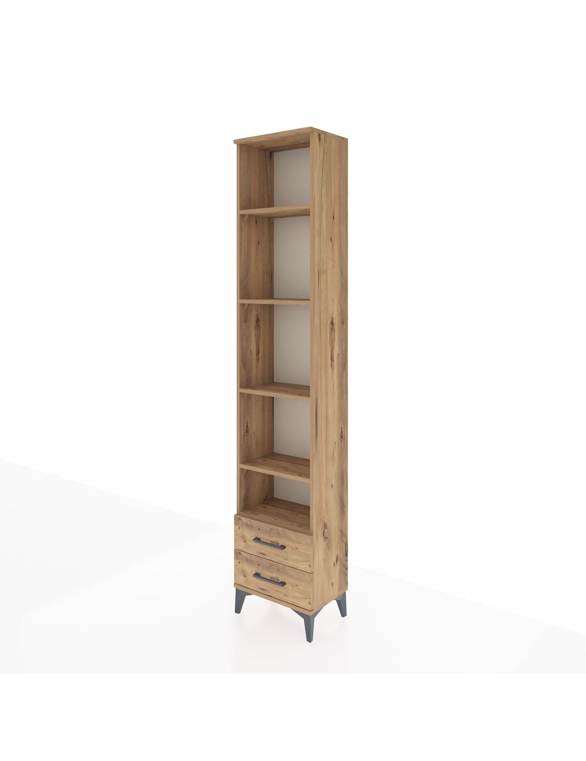Arges Dolap 5 Raflı 2 Çekmeceli 44x30x221 - S28M045V9A