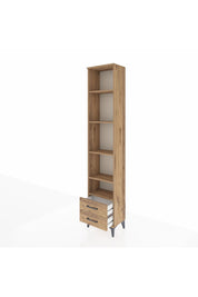 Arges Dolap 5 Raflı 2 Çekmeceli 44x30x221 Çam-Çam