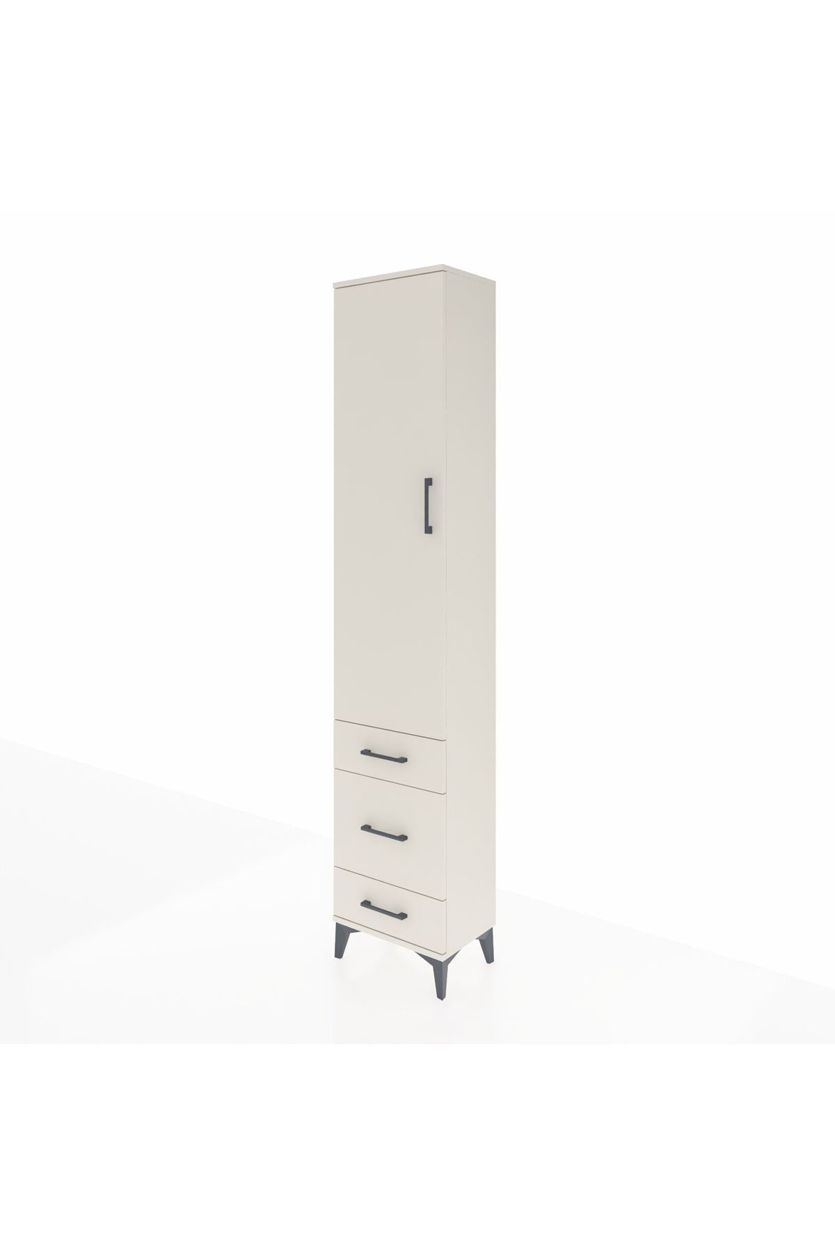 Arges Dolap 2 Raflı 3 Çekmeceli Tek Askılı 44x30x221 Aytaşı-Aytaşı