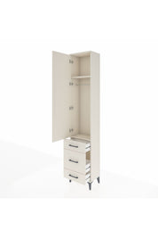 Arges Dolap 2 Raflı 3 Çekmeceli Tek Askılı 44x30x221 Aytaşı-Aytaşı