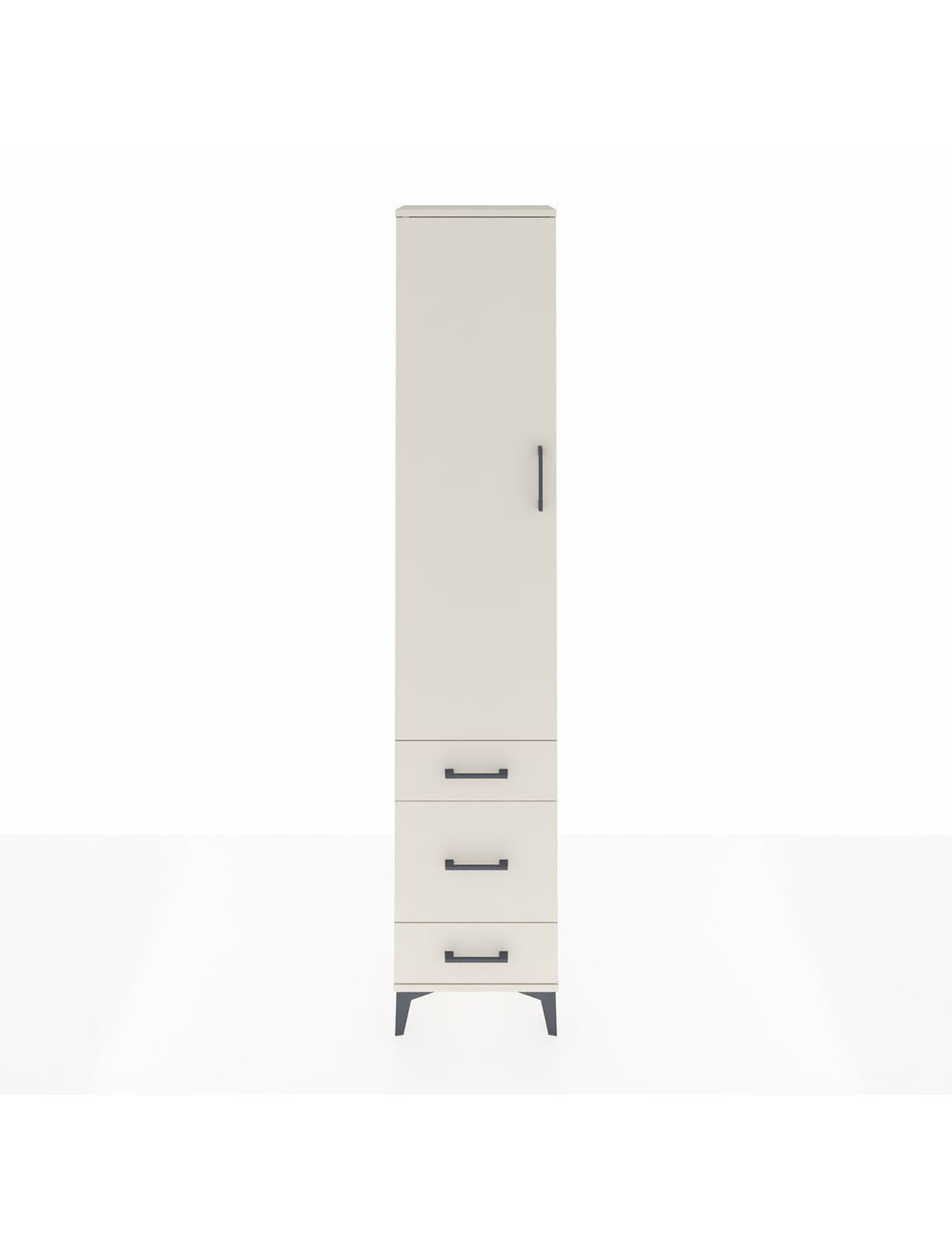 Arges Dolap 4 Raflı 3 Çekmeceli Tek Kapaklı 44x30x221 Aytaşı-Aytaşı