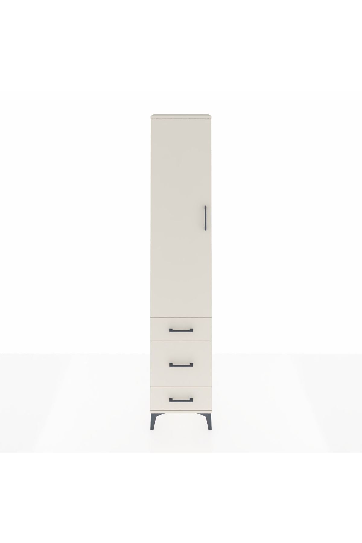 Arges Dolap 4 Raflı 3 Çekmeceli Tek Kapaklı 44x30x221 Aytaşı-Aytaşı