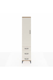 Arges Dolap 4 Raflı 3 Çekmeceli Tek Kapaklı 44x30x221 Çam-Aytaşı