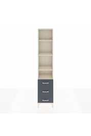 Arges Dolap 4 Raflı 3 Çekmeceli 44x30x221 Aytaşı-Antrasit