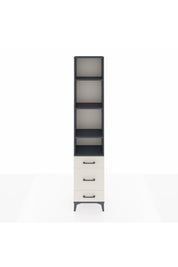 Arges Dolap 4 Raflı 3 Çekmeceli 44x30x221 Antrasit-Aytaşı