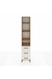 Arges Dolap 4 Raflı 3 Çekmeceli 44x30x221 Çam-Aytaşı