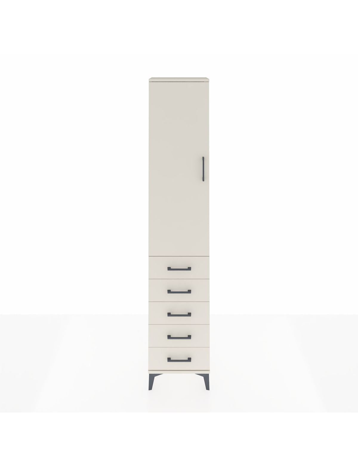 Arges Dolap 2 Raflı 5 Çekmeceli Tek Askılı 44x30x221 Aytaşı-Aytaşı