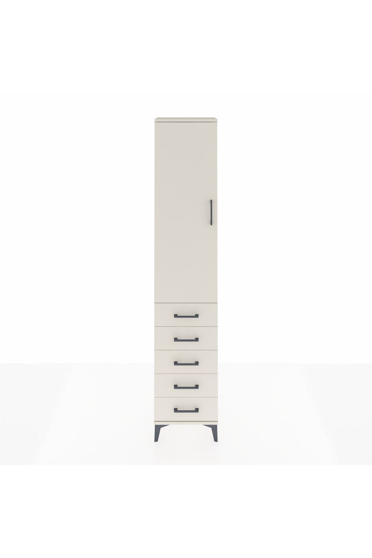 Arges Dolap 2 Raflı 5 Çekmeceli Tek Askılı 44x30x221 Aytaşı-Aytaşı