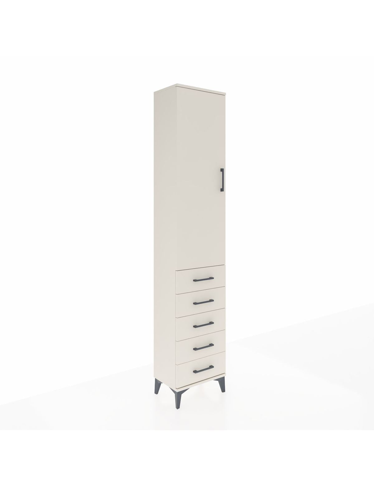 Arges Dolap 2 Raflı 5 Çekmeceli Tek Askılı 44x30x221 Aytaşı-Aytaşı