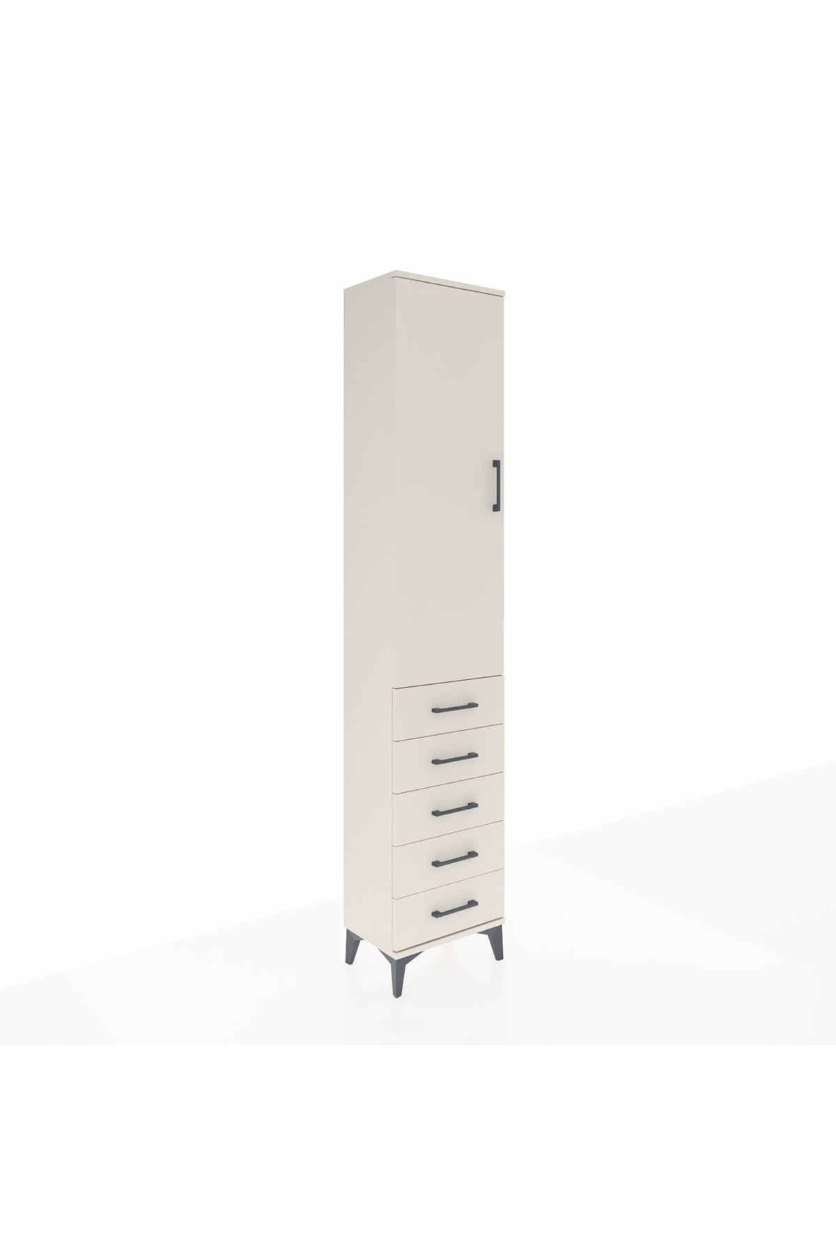 Arges Dolap 2 Raflı 5 Çekmeceli Tek Askılı 44x30x221 Aytaşı-Aytaşı