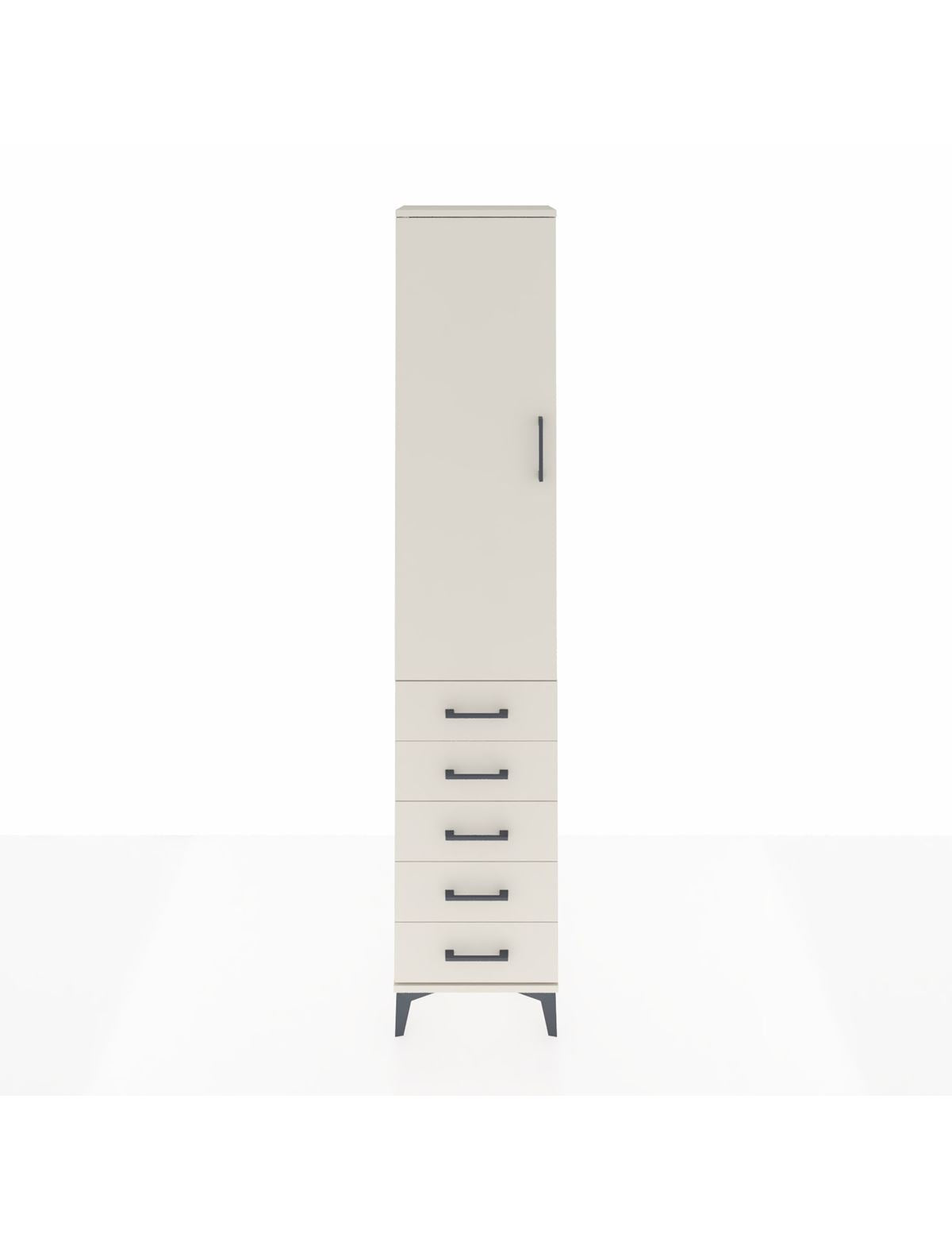 Arges Dolap 3 Raflı 5 Çekmeceli Tek Kapaklı 44x30x221 Aytaşı-Aytaşı