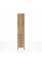 Arges Dolap 3 Raflı 5 Çekmeceli Tek Kapaklı 44x30x221 Aytaşı-Çam