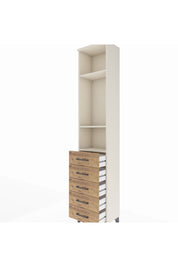 Arges Dolap 3 Raflı 5 Çekmeceli 44x30x221 Aytaşı-Çam