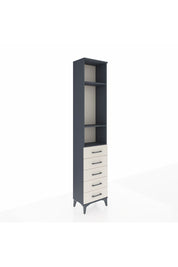 Arges Dolap 3 Raflı 5 Çekmeceli 44x30x221 Antrasit-Aytaşı