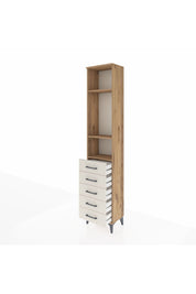 Arges Dolap 3 Raflı 5 Çekmeceli 44x30x221 Çam-Aytaşı