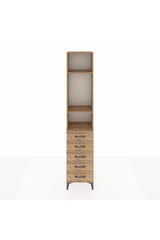 Arges Dolap 3 Raflı 5 Çekmeceli 44x30x221