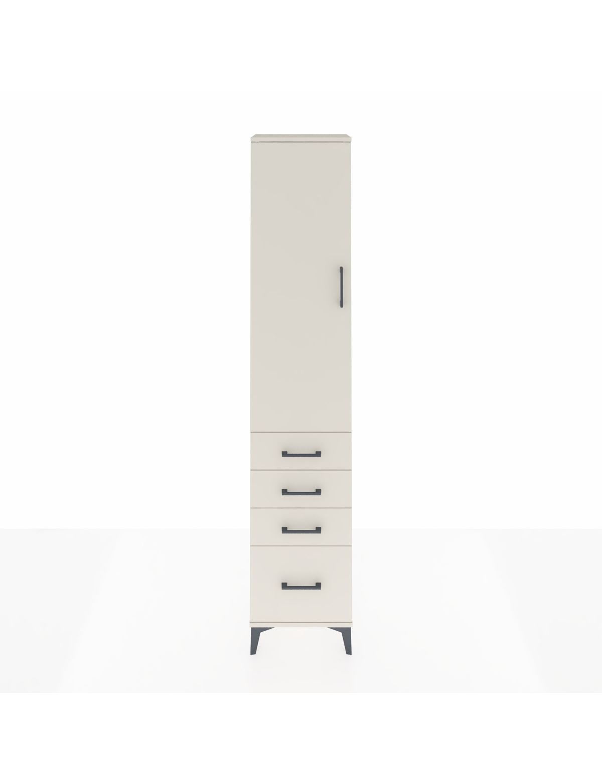 Arges Dolap 2 Raflı 4 Çekmeceli Tek Askılı 44x30x221 Aytaşı-Aytaşı