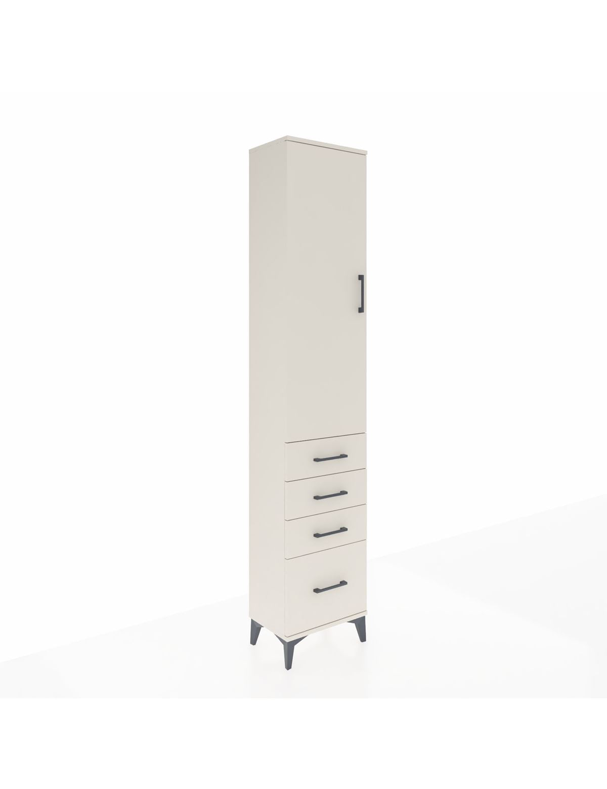 Arges Dolap 2 Raflı 4 Çekmeceli Tek Askılı 44x30x221 Aytaşı-Aytaşı