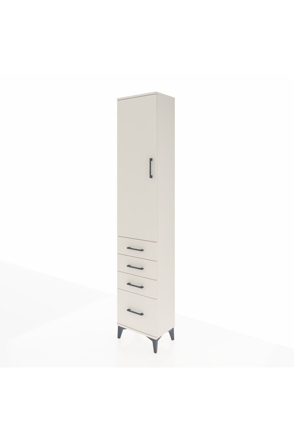 Arges Dolap 2 Raflı 4 Çekmeceli Tek Askılı 44x30x221 Aytaşı-Aytaşı