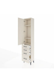 Arges Dolap 3 Raflı 4 Çekmeceli Tek Kapaklı 44x30x221 Aytaşı-Aytaşı