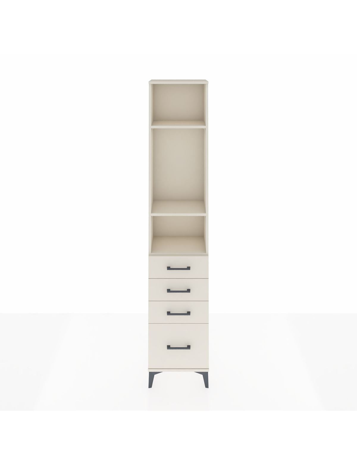 Arges Dolap 3 Raflı 4 Çekmeceli 44x30x221 Aytaşı-Aytaşı