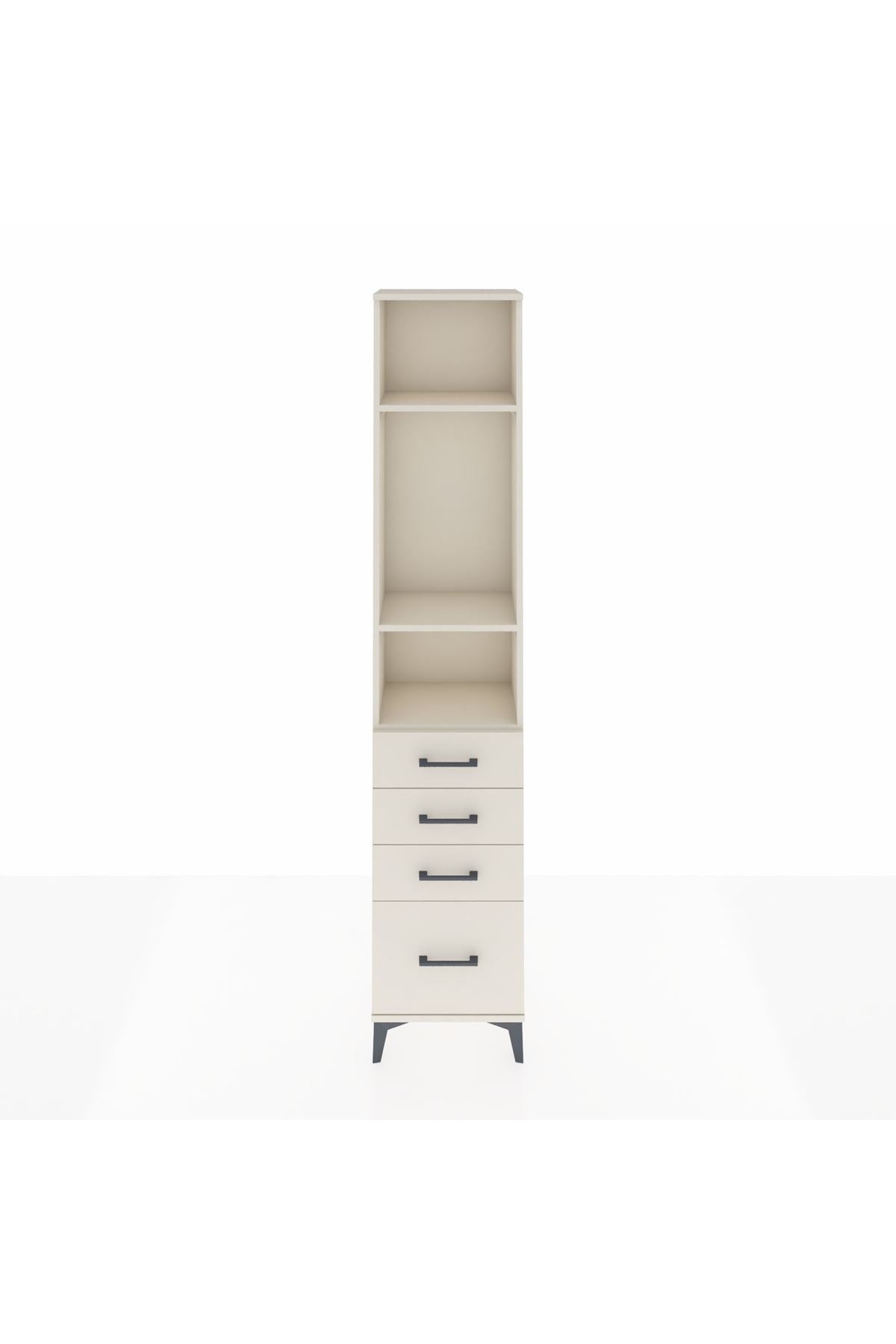 Arges Dolap 3 Raflı 4 Çekmeceli 44x30x221 Aytaşı-Aytaşı