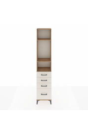 Arges Dolap 3 Raflı 4 Çekmeceli 44x30x221 Çam-Aytaşı