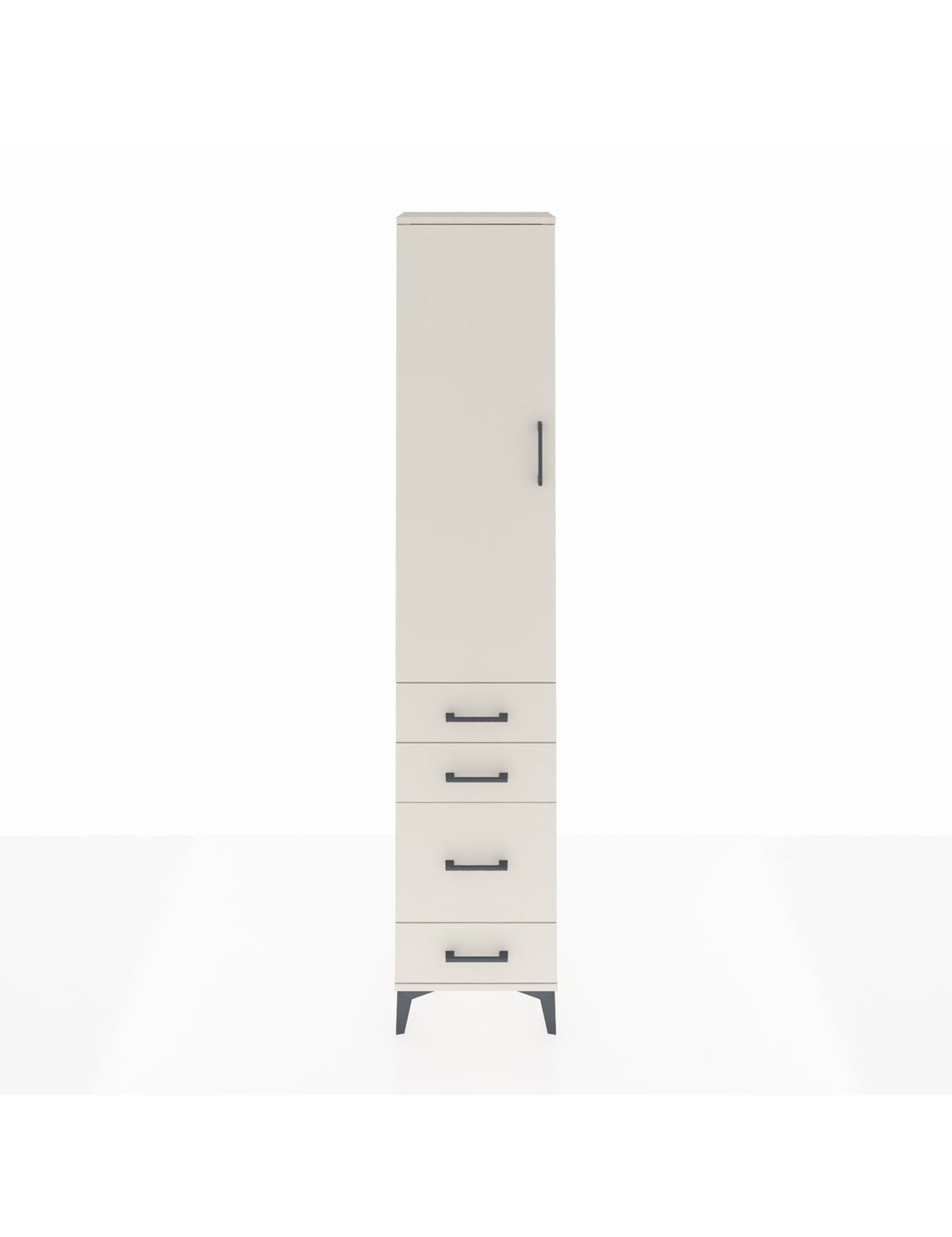 Arges Dolap 2 Raflı 4 Çekmeceli Tek Askılı 44x30x221 Aytaşı-Aytaşı