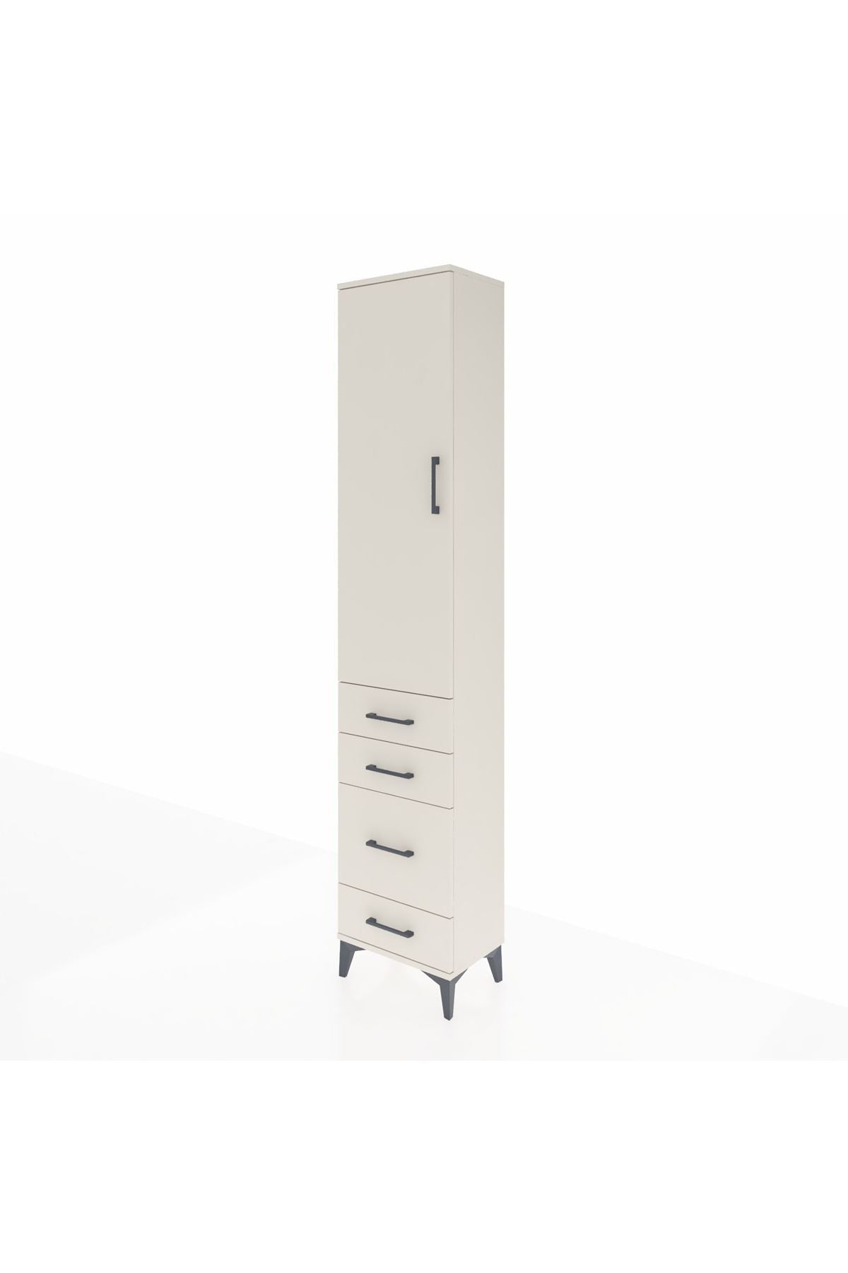 Arges Dolap 2 Raflı 4 Çekmeceli Tek Askılı 44x30x221 Aytaşı-Aytaşı