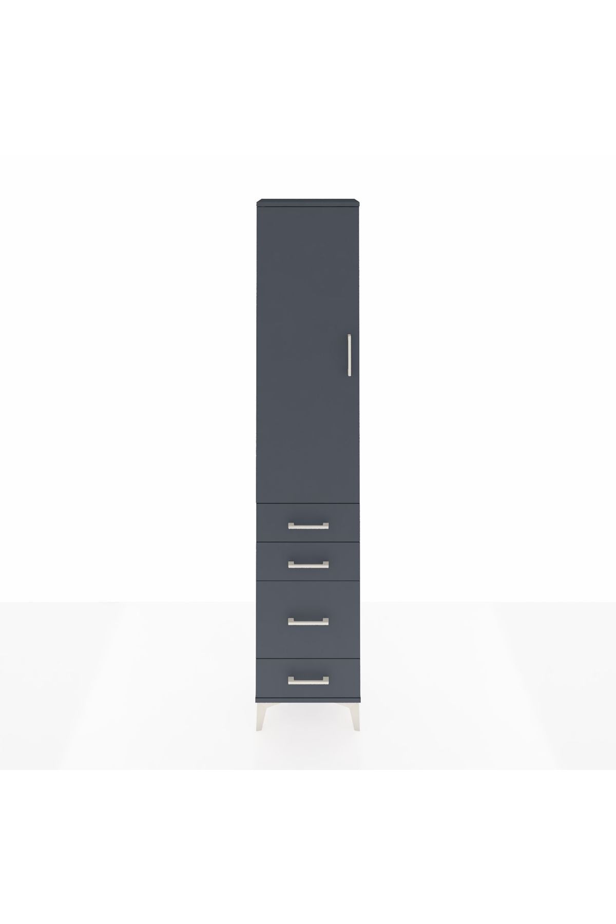 Arges Dolap 2 Raflı 4 Çekmeceli Tek Askılı 44x30x221 - S28M055V5A