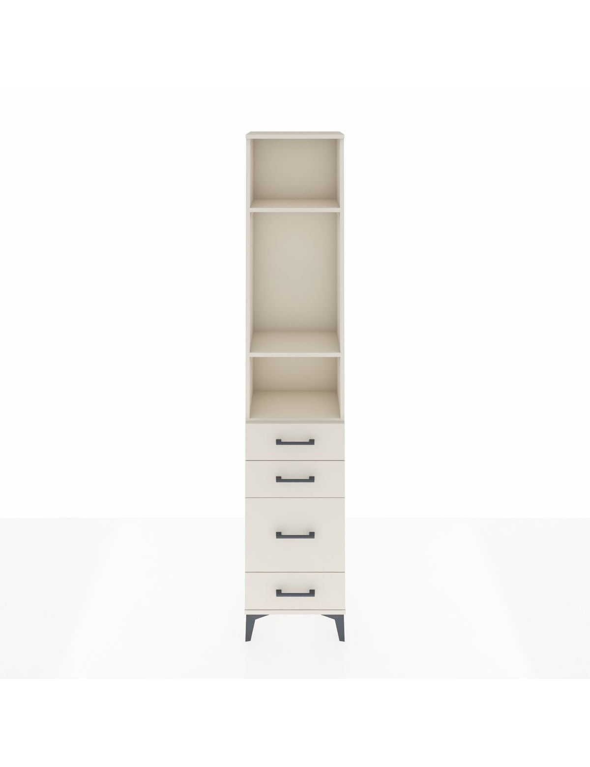 Arges Dolap 3 Raflı 4 Çekmeceli 44x30x221 Aytaşı-Aytaşı