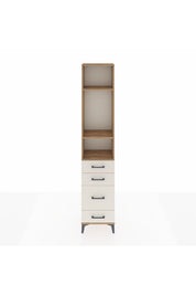 Arges Dolap 3 Raflı 4 Çekmeceli 44x30x221 Çam-Aytaşı