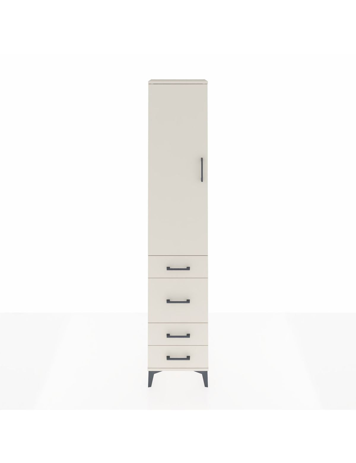 Arges Dolap 2 Raflı 4 Çekmeceli Tek Askılı 44x30x221 Aytaşı-Aytaşı