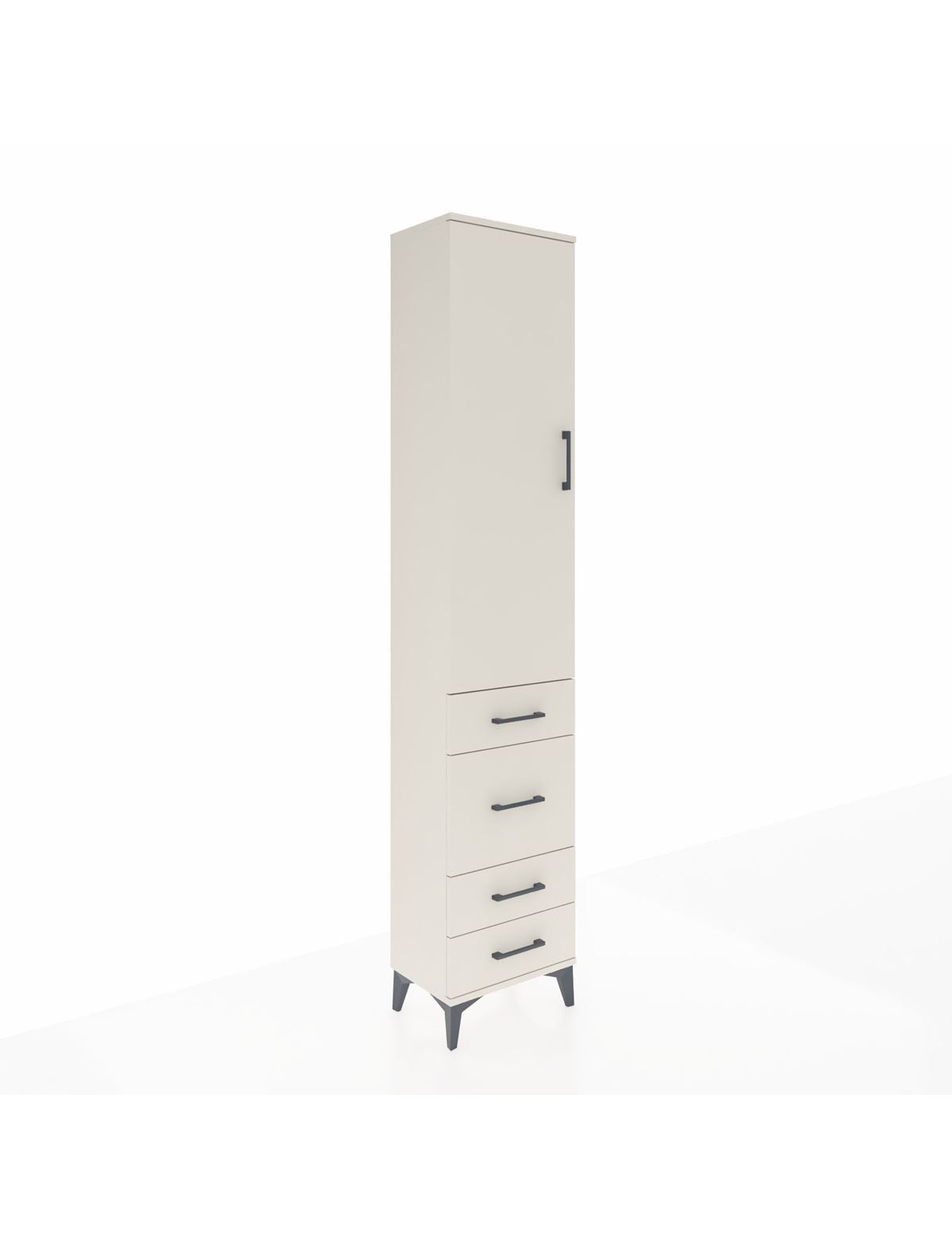 Arges Dolap 2 Raflı 4 Çekmeceli Tek Askılı 44x30x221 Aytaşı-Aytaşı