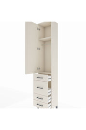 Arges Dolap 2 Raflı 4 Çekmeceli Tek Askılı 44x30x221 Aytaşı-Aytaşı